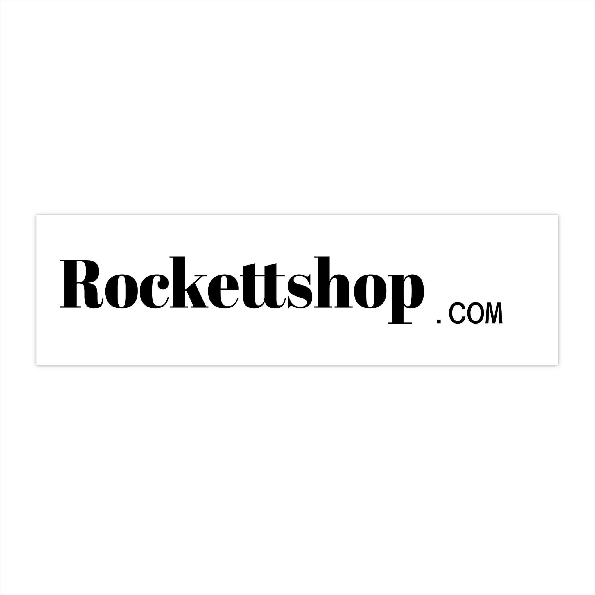 Bumper Sticker — "Rockettshop.com" Logo Decal