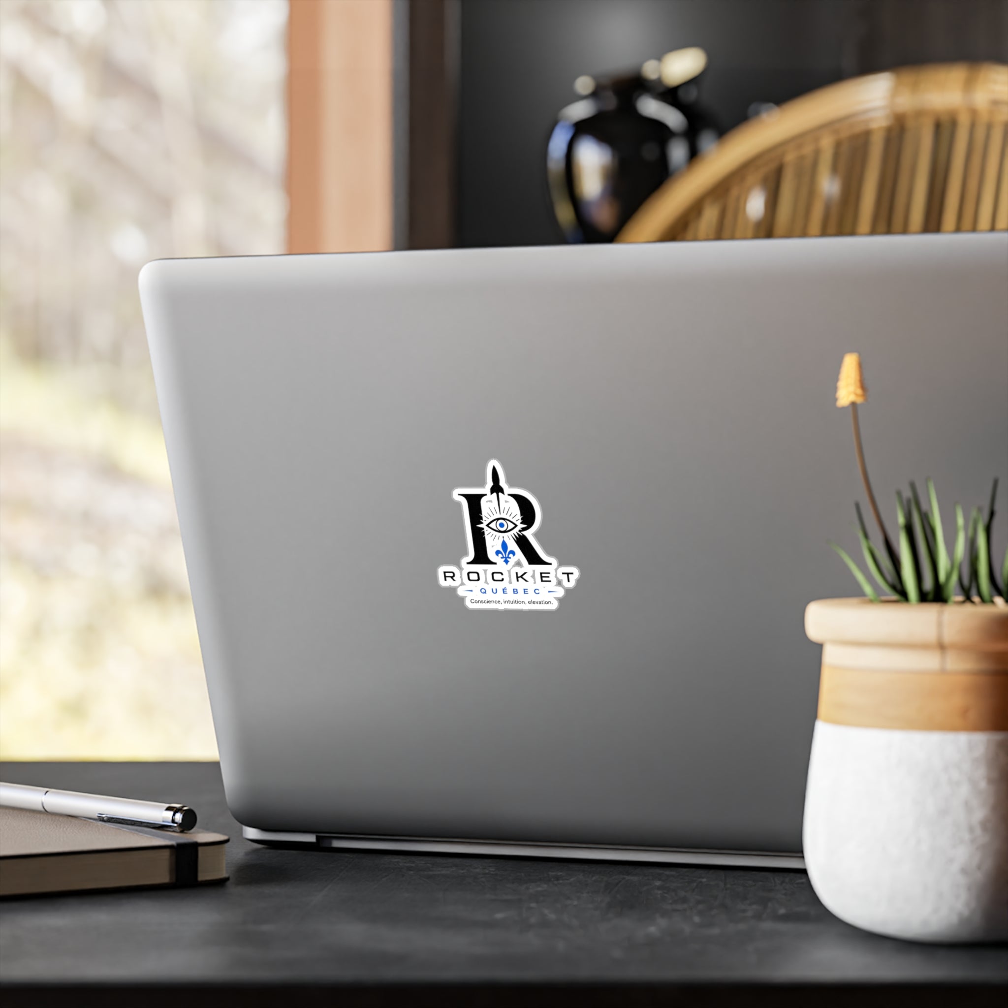 Rocket Québec Vinyl Sticker — Conscience, Intuition, Elevation