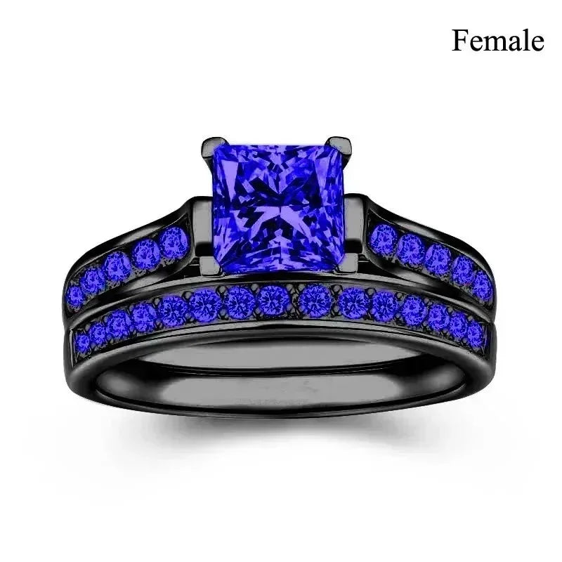 Charm Couple Rings pour homme et femme
