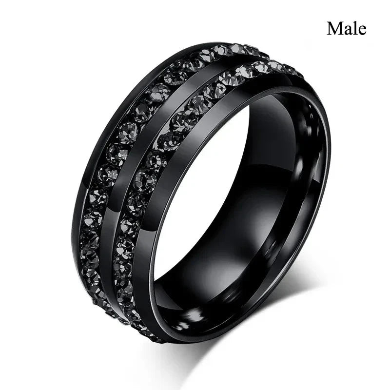 Charm Couple Rings pour homme et femme