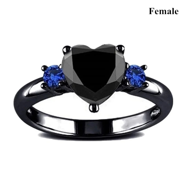 Charm Couple Rings pour homme et femme