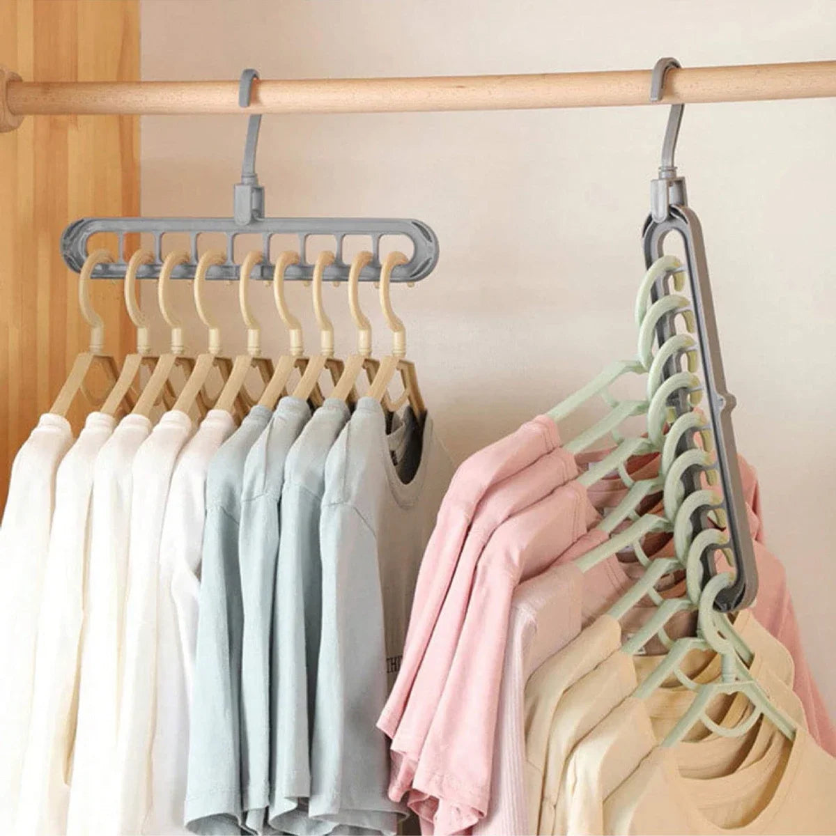 support à linge polyvalent à 9 trous rotatifs parfait pour prendre moins d'espace