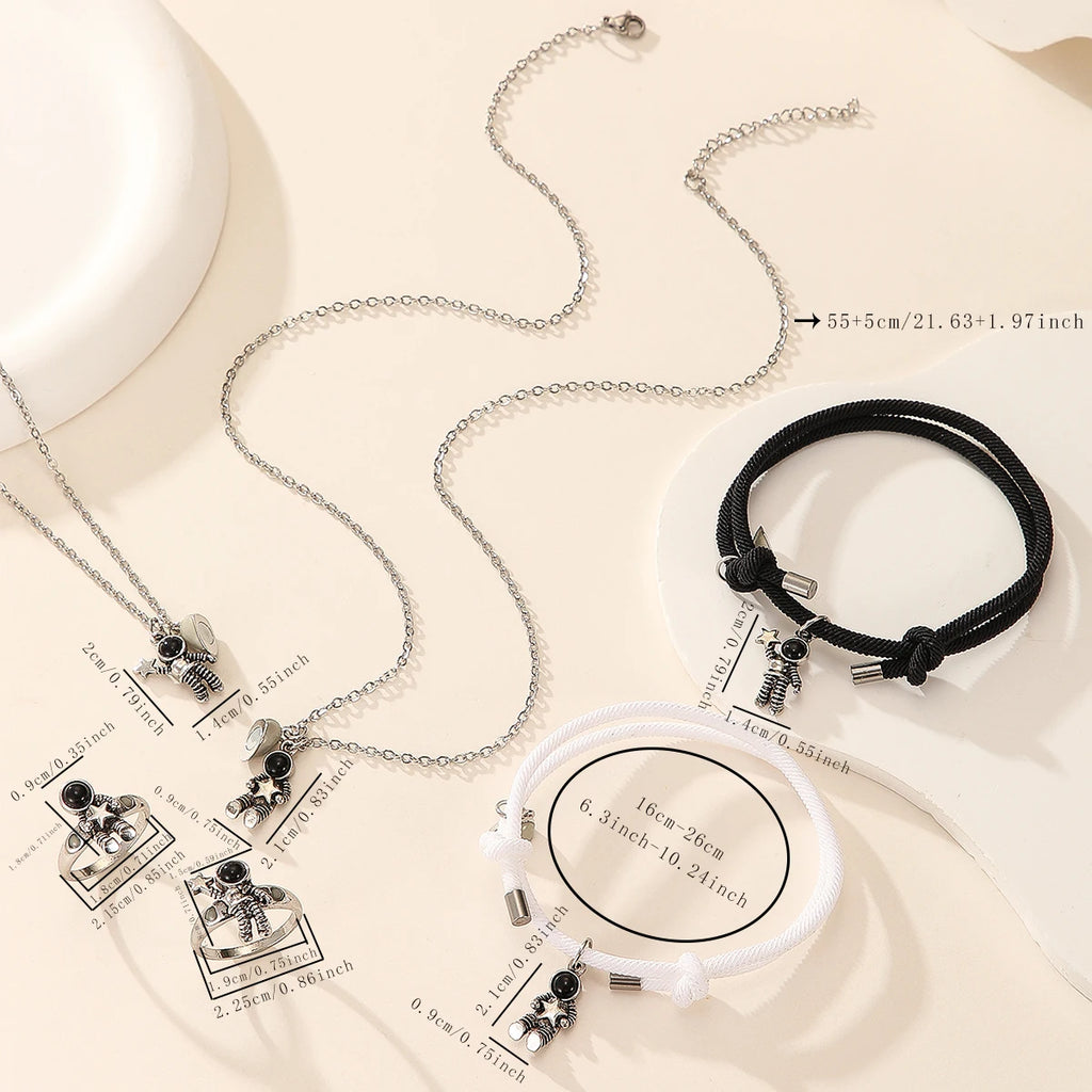 Coffret Couple Astronaute – Bracelets, Colliers & Bagues lumineux