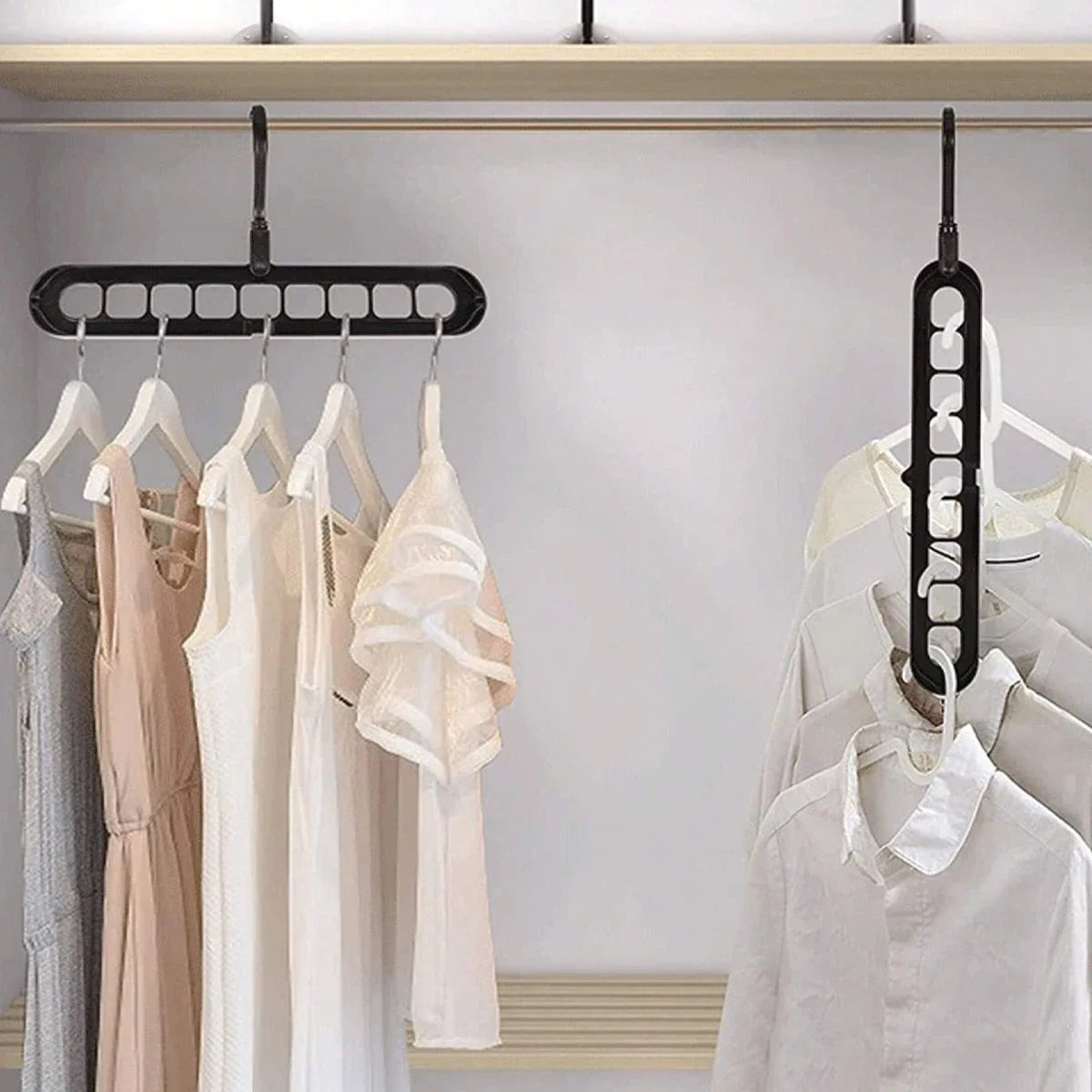 support à linge polyvalent à 9 trous rotatifs parfait pour prendre moins d'espace
