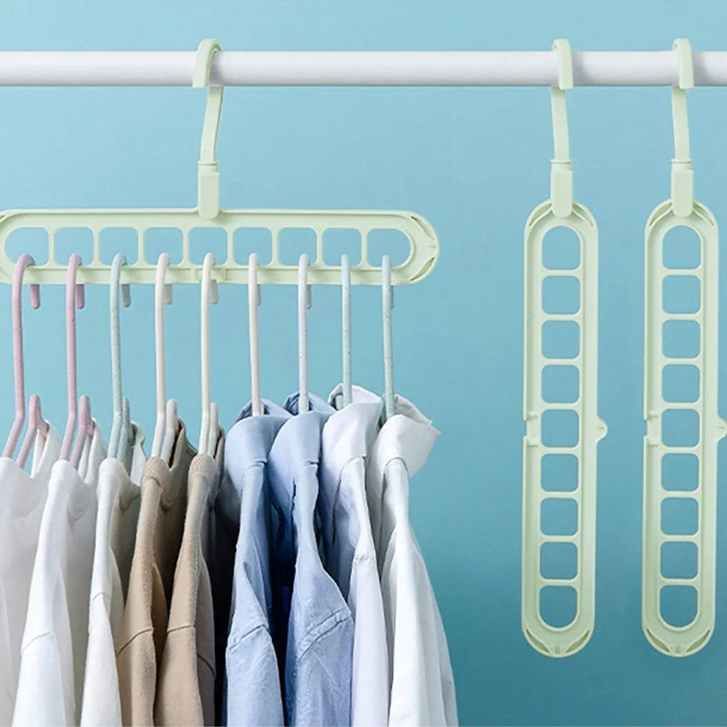 support à linge polyvalent à 9 trous rotatifs parfait pour prendre moins d'espace