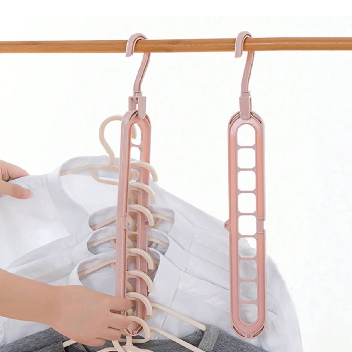 support à linge polyvalent à 9 trous rotatifs parfait pour prendre moins d'espace