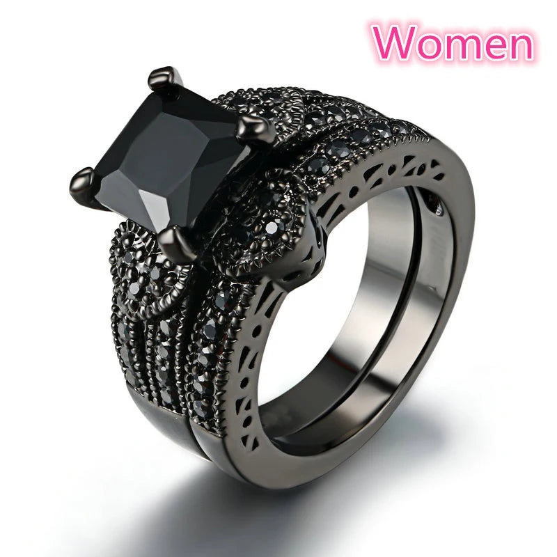 Charm Couple Rings pour homme et femme