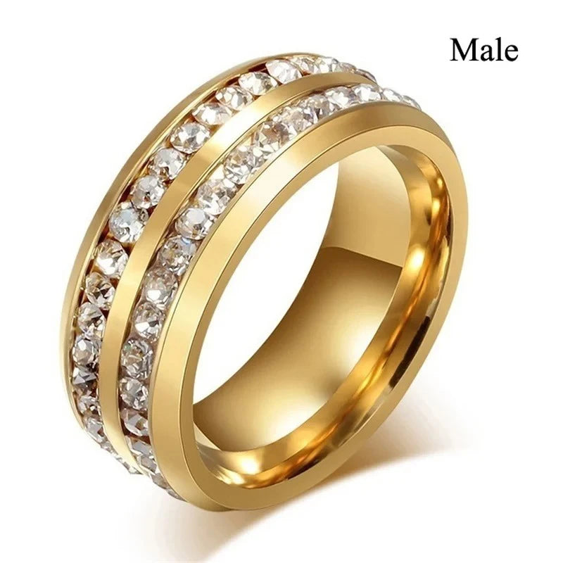 Charm Couple Rings pour homme et femme