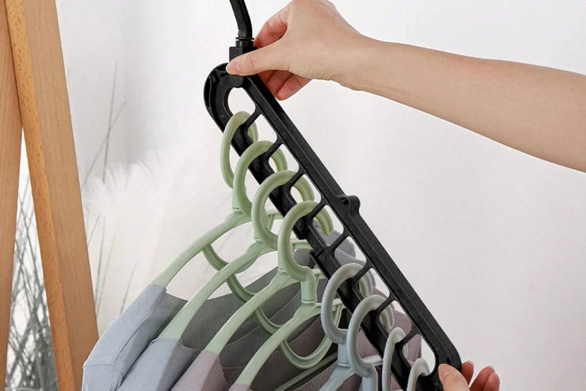 support à linge polyvalent à 9 trous rotatifs parfait pour prendre moins d'espace