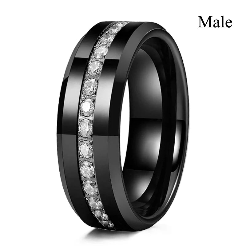 Charm Couple Rings pour homme et femme