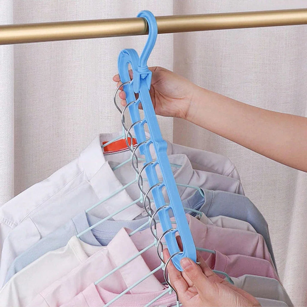 support à linge polyvalent à 9 trous rotatifs parfait pour prendre moins d'espace